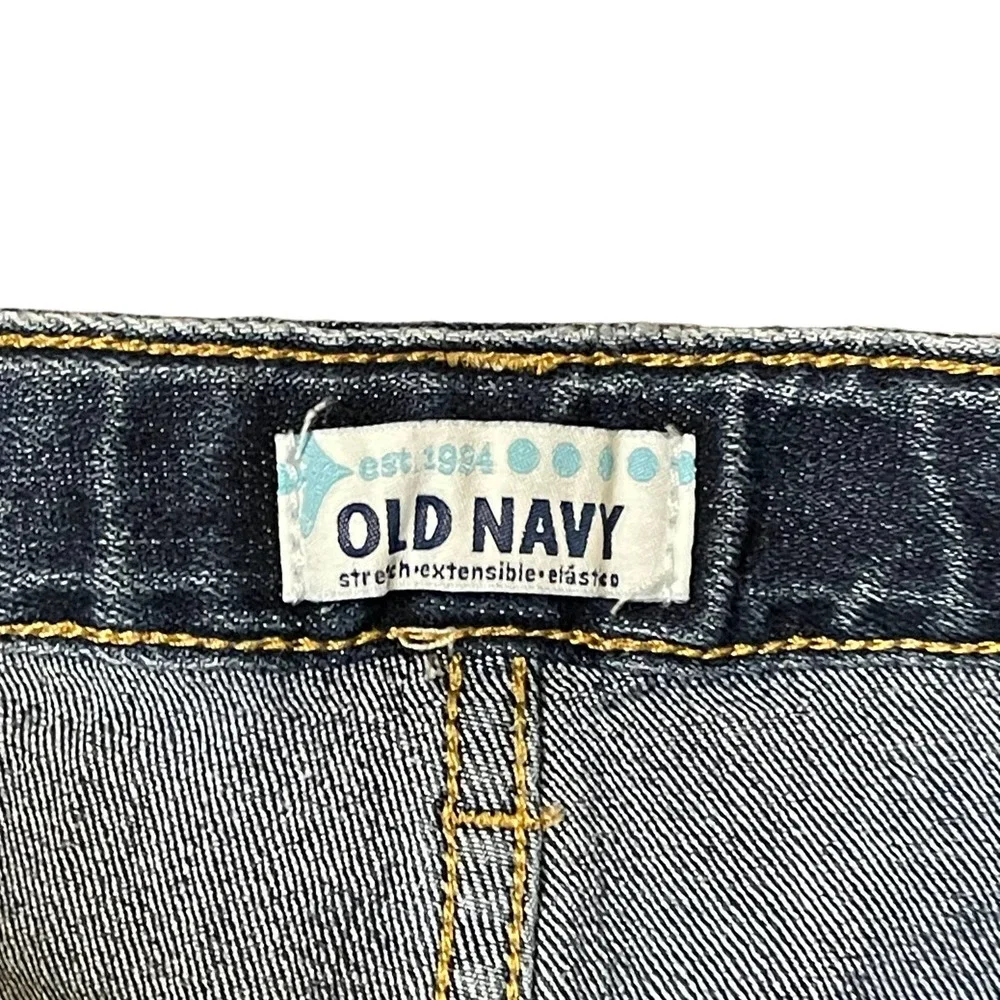 Old Navy Adjustable Side Band Bermuda Short Kids Boy 14‎ Stretch Mid-Rise Denim